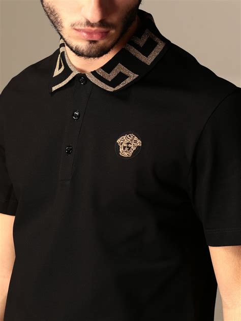 versace collection men's polo shirt|Versace collection men shirt sale.